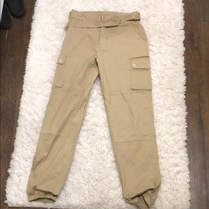 Beige Cargo Pants